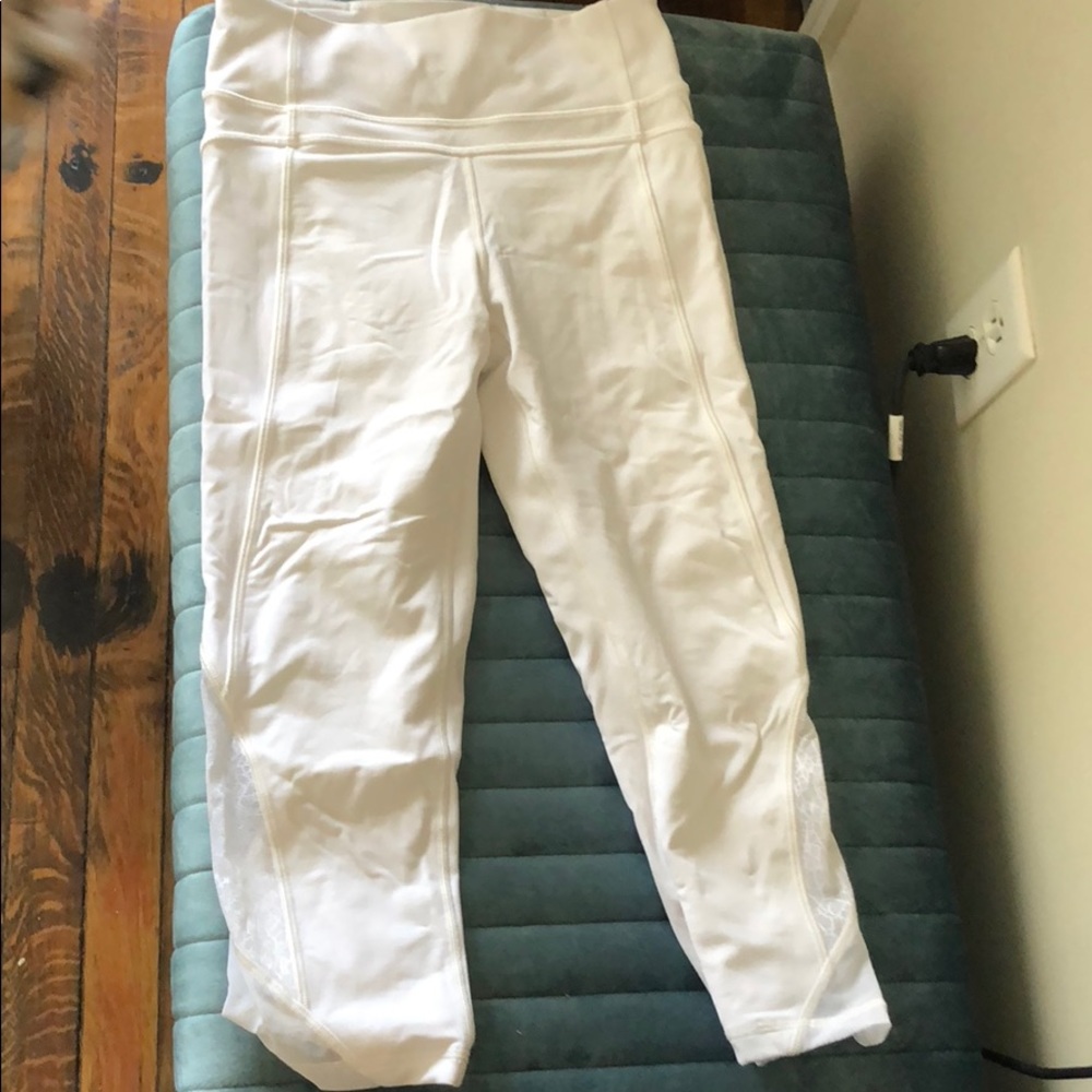 White lululemon crops